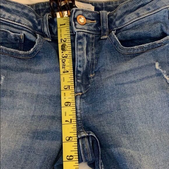 Zara Skinny Distressed Jeans Size 2 - Picture 9 of 11